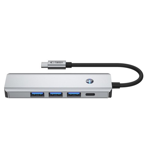 5w1 HUB Adapter USB-C PD USB-A HDMI 4K 60Hz 100W - szary 5w1 HUB Adapter USB-C PD USB-A HDMI 4K 60Hz 100W - szary
