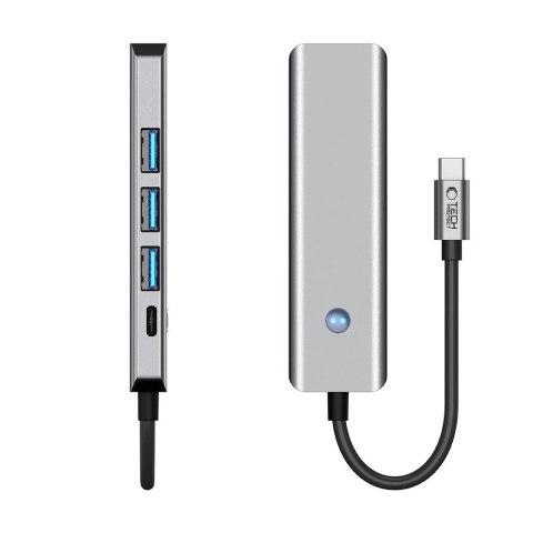 5w1 HUB Adapter USB-C PD USB-A HDMI 4K 60Hz 100W - szary 5w1 HUB Adapter USB-C PD USB-A HDMI 4K 60Hz 100W - szary