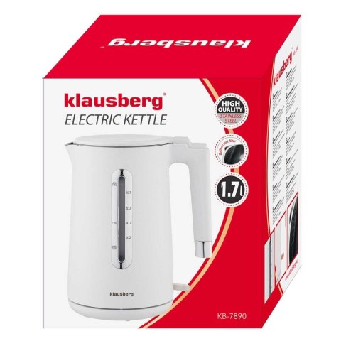 CZAJNIK ELEKTRYCZNY 1,7L KLAUSBERG KB-7890 BIAŁY