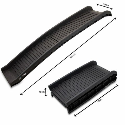 Składana rampa dla psa do samochodu 80 kg antypoślizgowa lekka Bituxx