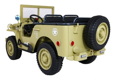 Autko Wojskowe Retro dla 3 dzieci Matcha 4x4