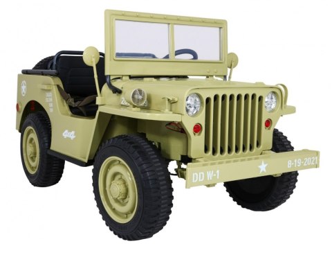 Autko Wojskowe Retro dla 3 dzieci Matcha 4x4
