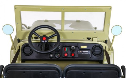 Autko Wojskowe Retro dla 3 dzieci Matcha 4x4