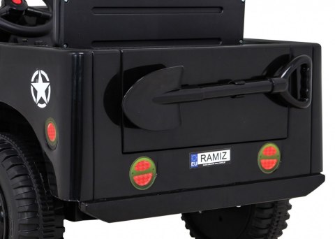 Autko Wojskowe Retro dla dzieci Czarny + Napęd 4x4