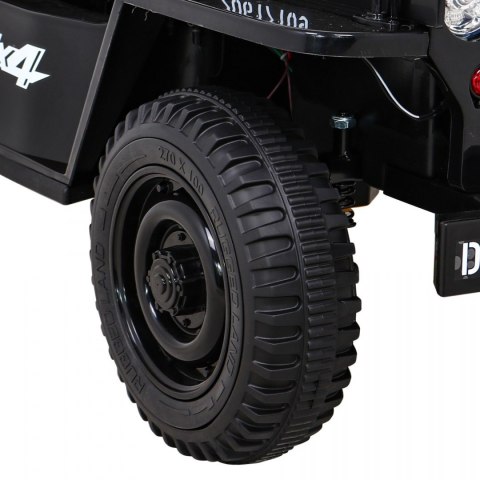 Autko Wojskowe Retro dla dzieci Czarny + Napęd 4x4