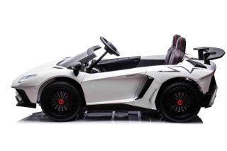 Auto Lamborghini Aventador SV na akumulator dla 2 dzieci Biały