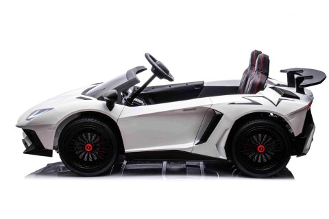 Auto Lamborghini Aventador SV na akumulator dla 2 dzieci Biały