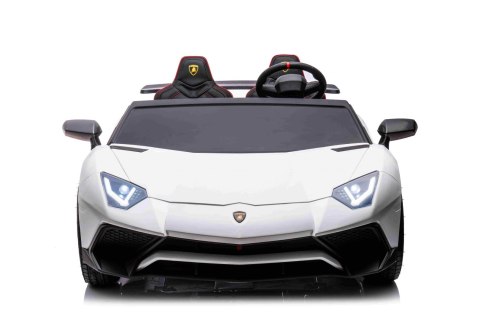 Auto Lamborghini Aventador SV na akumulator dla 2 dzieci Biały