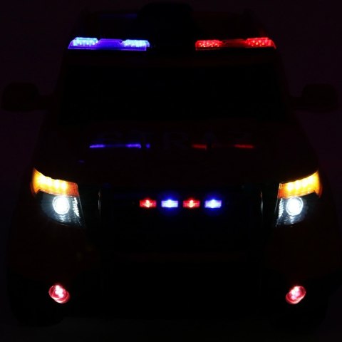 Auto SUV Policja na akumulator dla dzieci + Syreny + Światła + Megafon + Pilot