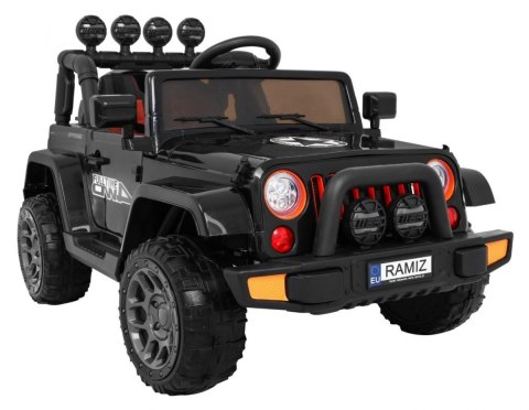 Auto Terenowe Full Time 4WD dla dzieci Czarny + Napęd 4x4 + Pilot