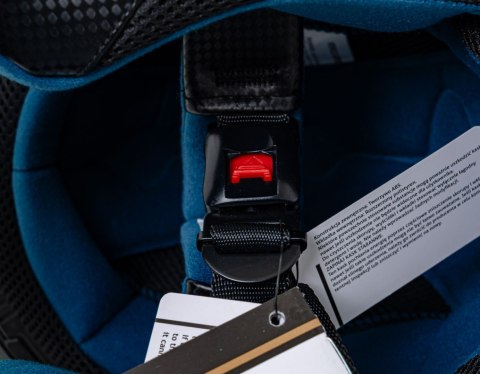 Kask Motocyklowy Enduro Niebieski L