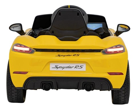 Pojazd Porsche Spyder RS 718 Żółty MP4