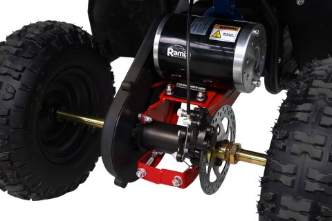 Quad HIPERFECT na akumulator Czerwony 35km/h + Silnik 1000W + Koła pompowane + Regulacja siedzenia