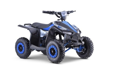 Quad HIPERFECT na akumulator Niebieski 35km/h + Silnik 1000W + Koła pompowane + Regulacja siedzenia