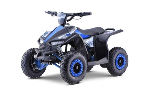 Quad HIPERFECT na akumulator Niebieski 35km/h + Silnik 1000W + Koła pompowane + Regulacja siedzenia