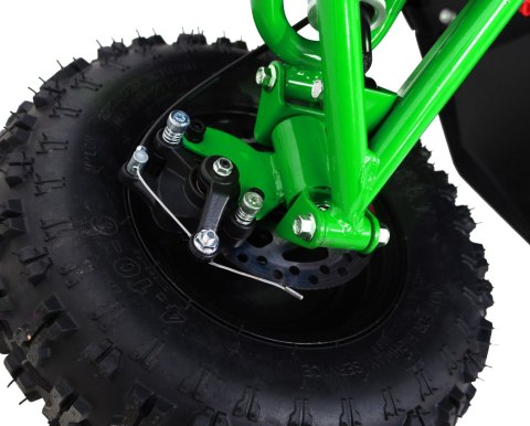 Quad HIPERFECT na akumulator Zielony 35km/h + Silnik 1000W + Koła pompowane + Regulacja siedzenia