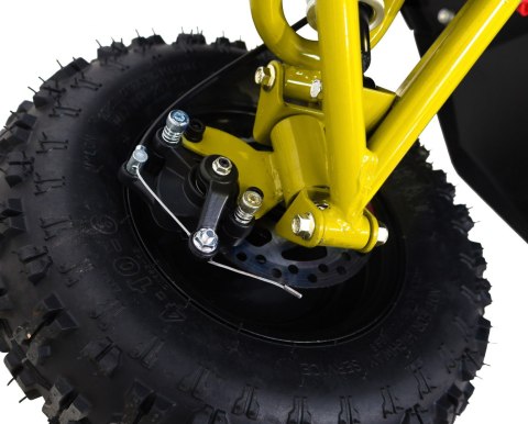 Quad HIPERFECT na akumulator Żółty 35km/h + Silnik 1000W + Koła pompowane + Regulacja siedzenia