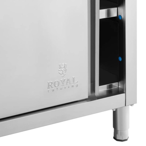 Stół blat roboczy centralny z szafką drzwi suwane ECO STAL 120 x 80 cm Stół blat roboczy centralny z szafką drzwi suwane ECO STAL 120 x 80 cm