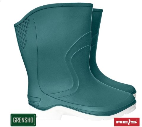 BUTY GUMOWE PCV, KRÓTKIE BTDKRAINBOW_DTU ROZMIAR 36