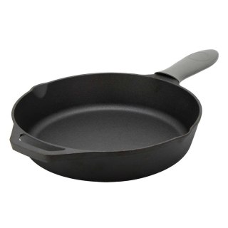 PATELNIA ŻELIWNA 30cm Z SILIKONOWĄ NAKŁADKĄ 2667