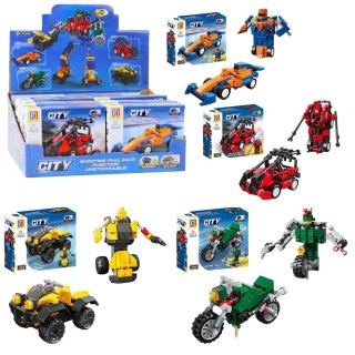 Klocki Konstrukcyjne 2w1 Pojazd Robot Mini Zestaw 42-65 el. Mix