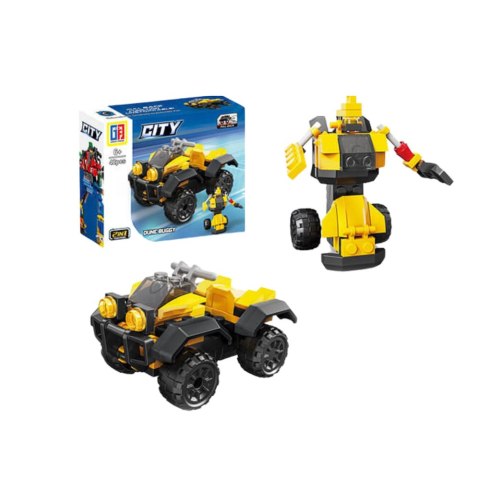 Klocki Konstrukcyjne 2w1 Pojazd Robot Mini Zestaw 42-65 el. Mix