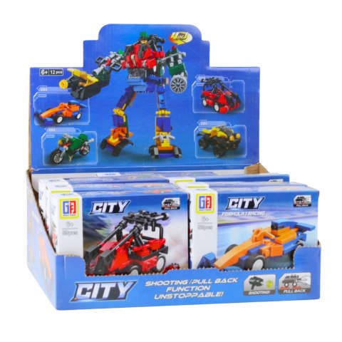 Klocki Konstrukcyjne 2w1 Pojazd Robot Mini Zestaw 42-65 el. Mix