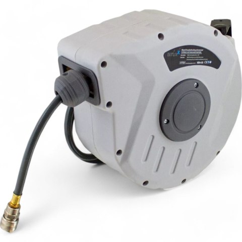 Wąż pneumatyczny na zwijadle automatyczny bęben 10m 1/4" do kompresora