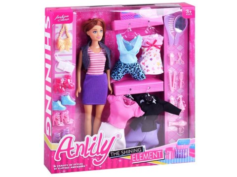 Anlily Lalka z ubraniami stroje buty akcesoria ZA2457
