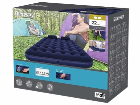 Bestway Materac dmuchany welur 203x152 cm 67374