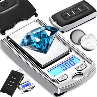 Mini waga jubilerska precyzyjna KLUCZYK LCD 100 g / 0.01 g