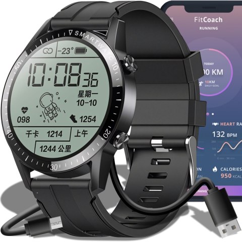 Smartwatch zegarek męski wielofunkcyjny SPORT ZDROWIE 46 mm