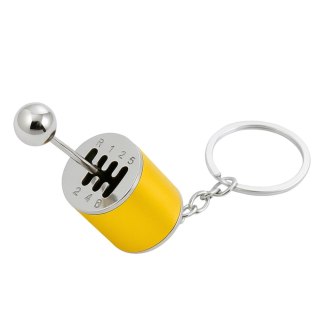 Brelok Metalowy Do Kluczy Skrzynia Biegów Ruchoma Złoty