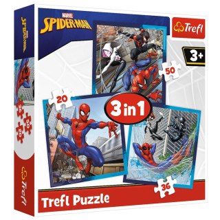 Puzzle 3w1 - Pajęczy przyjaciele - Disney Marvel Spiderman Trefl 34874