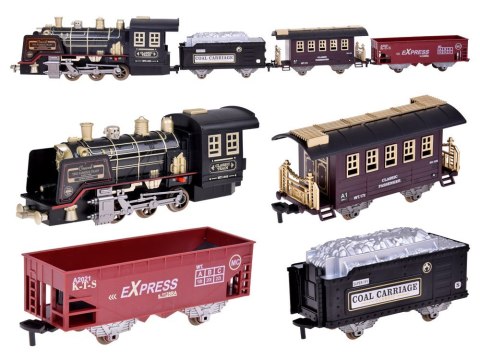 Duży Retro POCIĄG Lokomotywa Kolejka na pilota Światło Para Dźwięk RC0700