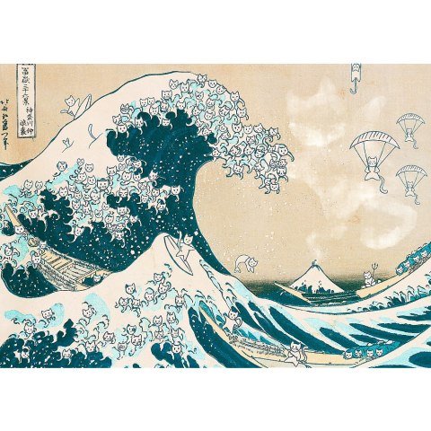 Puzzle - 500 - Wielka kocia fala Trefl 37537