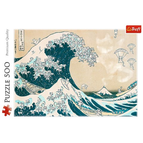 Puzzle - 500 - Wielka kocia fala Trefl 37537