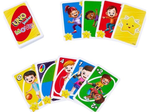 Karty do gry UNO Junior Move Gra karciana dla dzieci GR0776