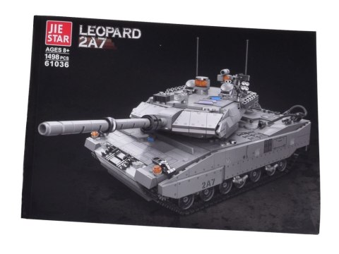 Klocki konstrukcyjne Wojskowy CZOŁG niemiecki Leopard 2A7 - 1498 ele ZA5758