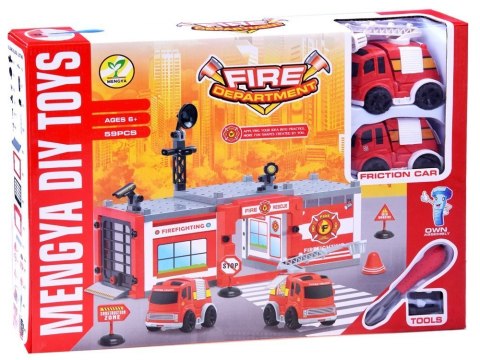 Konstrukcyjne klocki STRAŻ POLICJA 59 ele. ZA2443