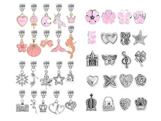 Kreatywny zestaw do robienia bransoletek CHARMS koraliki ZA5206