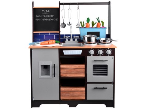 Loft Kuchnia drewniana dla dzieci lodówka ZA4129