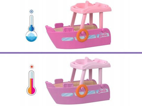Mattel Mini Barbie Land Lalka wakacyjna + jacht ze zjeżdżalnią ZA6038 B