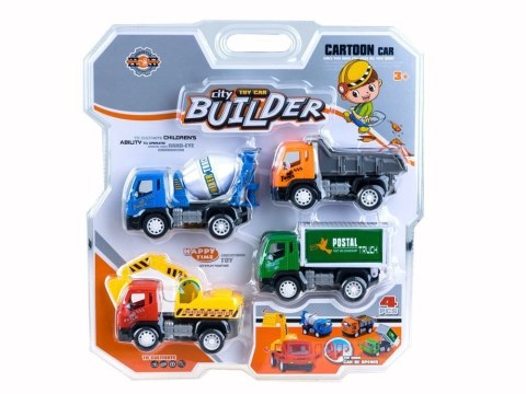 Zestaw autek AUTKA BUDOWLANE dźwig wywrotka śmieciarka betoniarka ZA2103