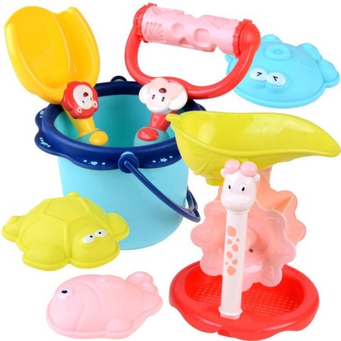 Zestaw wiaderko łopatka foremki do piasku ZA4351