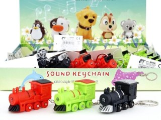 Brelok lokomotywa światło dźwięk MIX