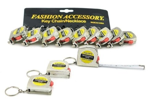 Brelok miarka 1m metalowa (12szt)