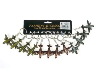 Brelok samolot metalowy (12szt)