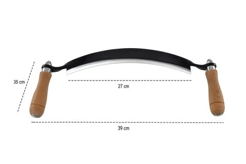 Ośnik do korowania kory zakrzywiony strug ręczny korownik 25cm
