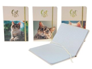 Notes A5 w kratkę kot MIX